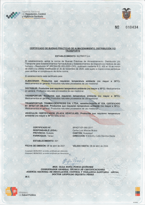 BPADT Arcsa Nutrifit 2021