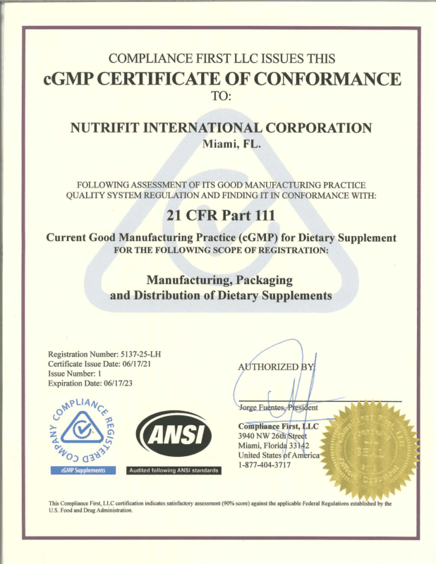 GMP Nutrifit Int. Corp. 2021 2023